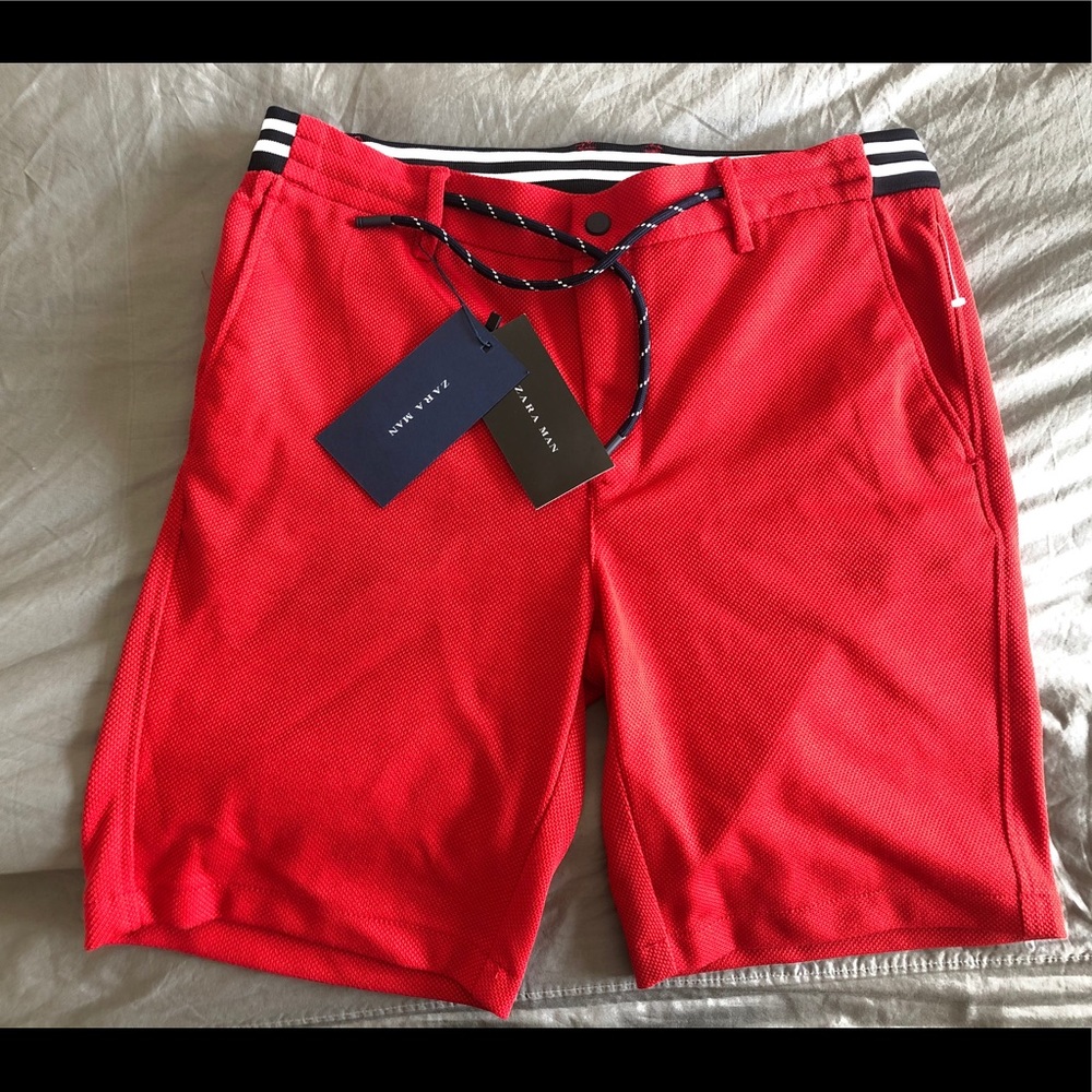 Zara MAN brand new Size Medium Red Shorts